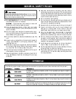 Preview for 4 page of Ryobi ACSS02 Operator'S Manual