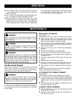 Preview for 6 page of Ryobi AED04G Operator'S Manual