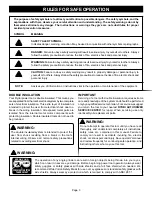 Preview for 3 page of Ryobi AG400 Operator'S Manual