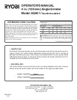 Предварительный просмотр 14 страницы Ryobi AG401 Operator'S Manual