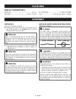 Предварительный просмотр 8 страницы Ryobi AG4031G Operator'S Manual