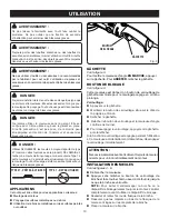 Preview for 10 page of Ryobi AG452 (French) Manuel D'Utilisation