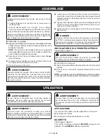 Предварительный просмотр 19 страницы Ryobi AG4531G Operator'S Manual