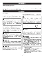 Preview for 8 page of Ryobi AG701 Operator'S Manual