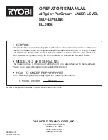 Preview for 14 page of Ryobi AIRgrip ProCross ELL0006 Operator'S Manual