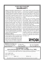 Предварительный просмотр 12 страницы Ryobi AJP-1210 Owner'S Operating Manual