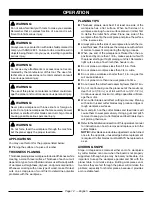 Preview for 12 page of Ryobi AP1305 Operator'S Manual