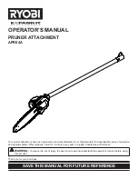 Preview for 1 page of Ryobi APR04A Operator'S Manual
