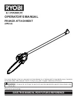 Предварительный просмотр 1 страницы Ryobi APR04A Operator'S Manual