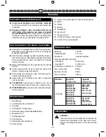 Preview for 42 page of Ryobi Autoshift CDA1802 User Manual