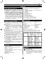 Предварительный просмотр 109 страницы Ryobi Autoshift CDA1802 User Manual