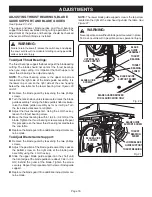 Предварительный просмотр 19 страницы Ryobi BAND SAW Operator'S Manual