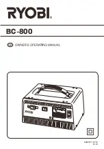 Ryobi BC-800 Owner'S Operating Manual предпросмотр