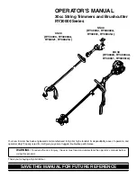 Preview for 1 page of Ryobi BC30 Operator'S Manual