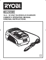 Предварительный просмотр 1 страницы Ryobi BCL1418IV Owner'S Operating Manual Original Instructions