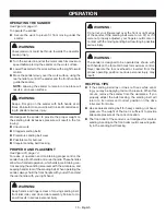 Preview for 10 page of Ryobi BE318-2 Operator'S Manual