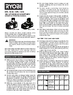 Ryobi BPL-1820 Owner'S Operating Manual preview