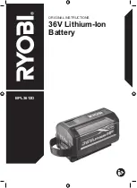 Preview for 1 page of Ryobi BPL3612D Original Instructions Manual
