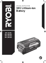 Preview for 1 page of Ryobi BPL3620D Original Instructions Manual