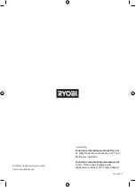 Preview for 8 page of Ryobi BPL3620D Original Instructions Manual