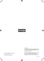 Preview for 8 page of Ryobi BPL3690D Original Instructions Manual