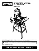 Preview for 1 page of Ryobi BS1001SV Operator'S Manual