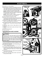 Preview for 21 page of Ryobi BS1001SV Operator'S Manual