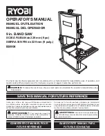 Preview for 1 page of Ryobi BS904 Operator'S Manual