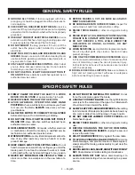 Preview for 4 page of Ryobi BS904 Operator'S Manual