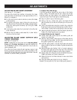 Preview for 14 page of Ryobi BS904 Operator'S Manual