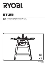 Ryobi BT-256 Owner'S Operating Manual preview