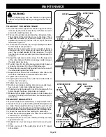 Предварительный просмотр 39 страницы Ryobi BT3100-1 Operator'S Manual