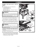 Предварительный просмотр 16 страницы Ryobi BTS15 Operator'S Manual