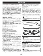 Preview for 19 page of Ryobi BTS15 Operator'S Manual