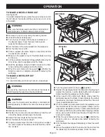 Preview for 25 page of Ryobi BTS15 Operator'S Manual