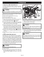 Preview for 26 page of Ryobi BTS15 Operator'S Manual
