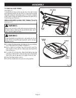 Preview for 17 page of Ryobi BTS20 Operator'S Manual