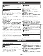 Preview for 30 page of Ryobi BTS20 Operator'S Manual