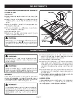 Предварительный просмотр 31 страницы Ryobi BTS20R-1 Operator'S Manual