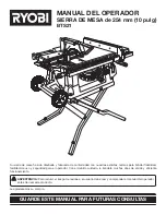 Предварительный просмотр 1 страницы Ryobi BTS21 (Spanish) Manual Del Operador