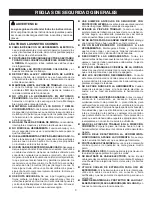 Предварительный просмотр 3 страницы Ryobi BTS21 (Spanish) Manual Del Operador