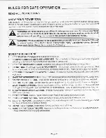 Preview for 3 page of Ryobi C-356 TYPE III Owner'S Operating Manual