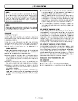 Preview for 10 page of Ryobi C120N Operator'S Manual