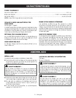 Предварительный просмотр 12 страницы Ryobi C121D Operator'S Manual