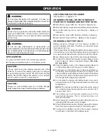 Preview for 6 page of Ryobi C122D Operator'S Manual