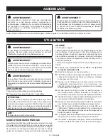 Preview for 8 page of Ryobi C123D Operator'S Manual