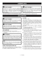 Preview for 8 page of Ryobi C123L Operator'S Manual