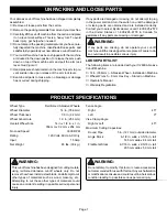 Предварительный просмотр 7 страницы Ryobi C2600 Operator'S Manual