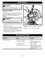 Предварительный просмотр 17 страницы Ryobi C2600 Operator'S Manual