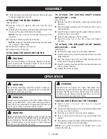 Preview for 12 page of Ryobi C430 RY34421 Operator'S Manual